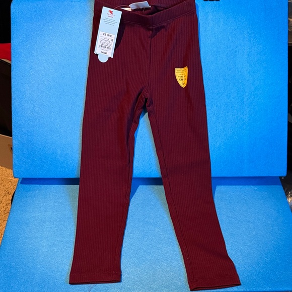 Cat & Jack Burgundy Kids Leggings - Picture 1 of 5